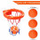 Conjunto de bolas e cestos de basquetebol divertidos para meninos e meninas, crianças e bebés 5