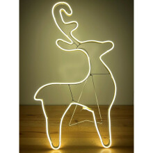 (Reindeer) Christmas Neon LED Rope Light Silhouettes 8 Styles
