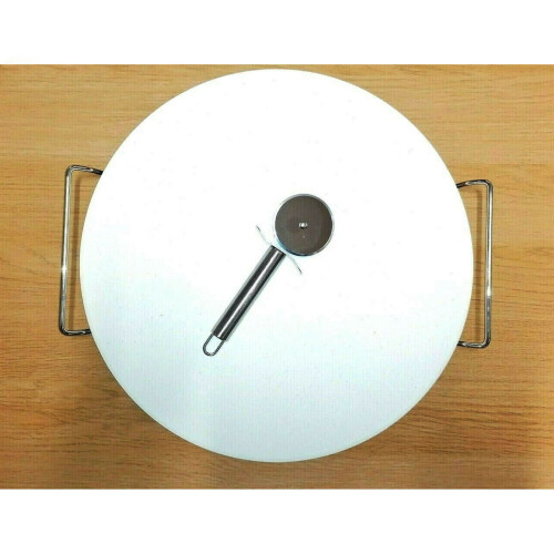 Pizza Stone with Cutter and Holder