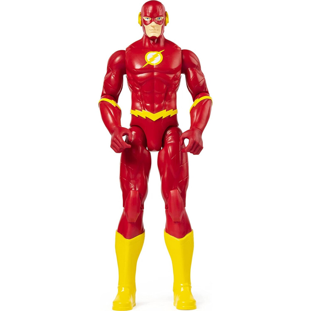 BATMAN DC Comics, 12-Inch THE FLASH Action Figure, Kids Toys for Boys Grey