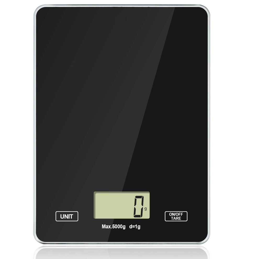 (Black) Digital Kitchen Scales LCD Electronic Display