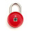 (Red) Smart Fingerprint Padlock Keyless Pad Lock 2