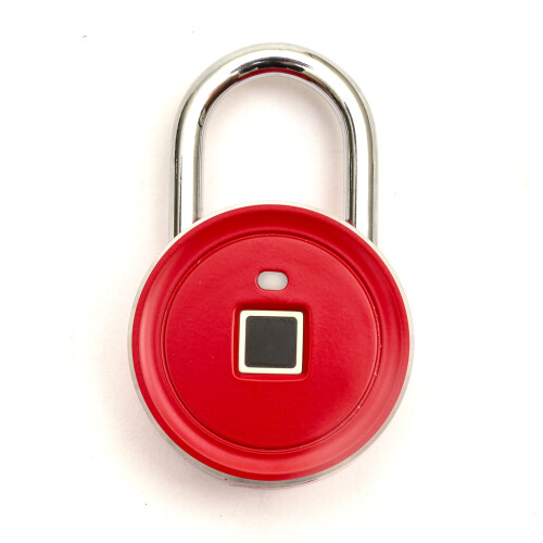 (Red) Smart Fingerprint Padlock Keyless Pad Lock 1