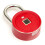 (Red) Smart Fingerprint Padlock Keyless Pad Lock 3