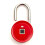 (Red) Smart Fingerprint Padlock Keyless Pad Lock 10