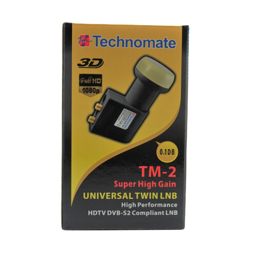 Technomate TM-2 Super High Gain Universal 0.1dB Full HD DVB-S2 Twin LNB 1