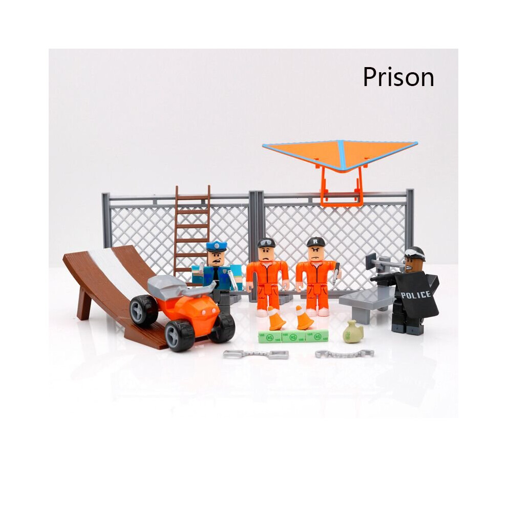 (Prison) New Roblox Game Character Accessory Mini Action Figure Dolls Kids Xmas Gift Toy