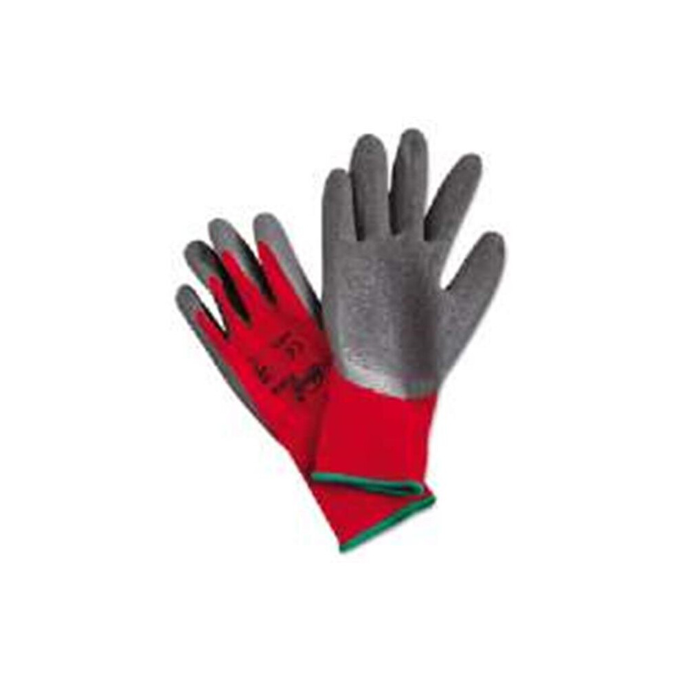 Photos - Safety Equipment MCR 127-N9680XL Ninja Flex Latex-Coated-Palm Gloves, Nylon Shell, Xl, Red & Gray Red YYAZ-MPGN9680XL