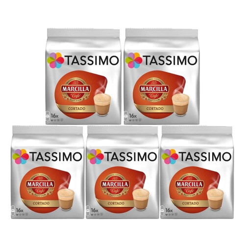 Tassimo Tassimo T Discs Marcilla Cortado (Pack of 5, 80 Drinks)