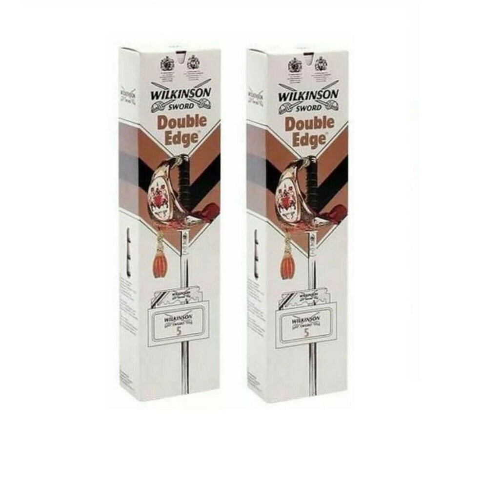 (2 PCS OFFER) Wilkinson Sword Double Edge Mens Safety Razor Blades 2 pcs