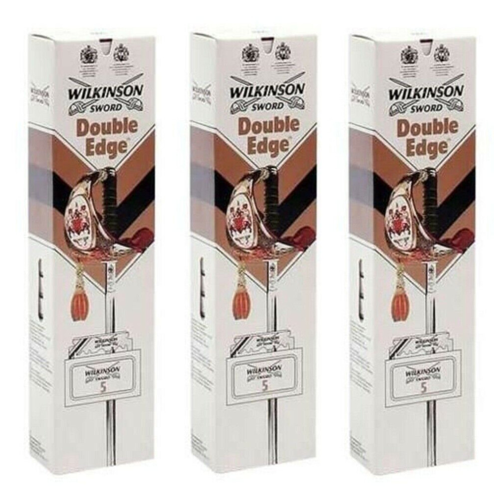 (3 PCS OFFER) Wilkinson Sword Double Edge Mens Safety Razor Blades 2 pcs