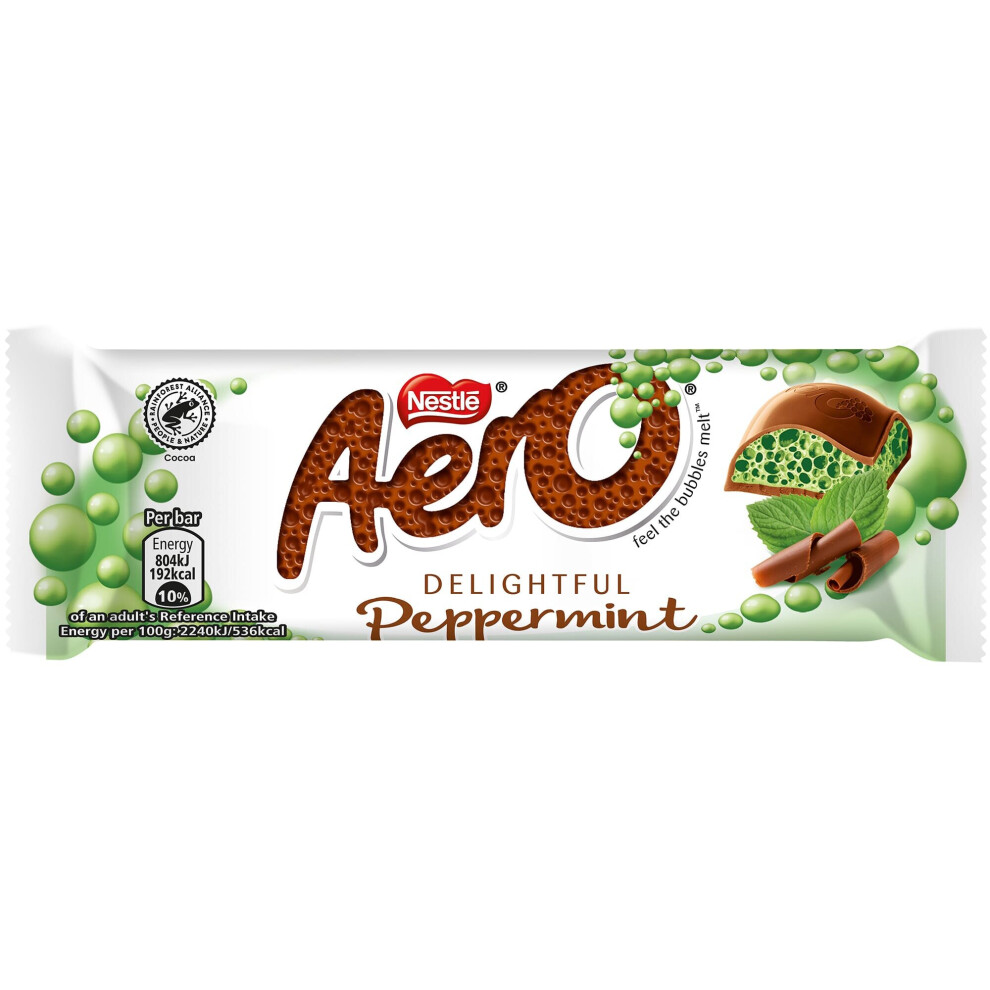 NestlÃ© Aero Delightful Peppermint Chocolate Bars - 24x36g