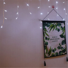 (White, 13FT=4M 96LED) 13-130ft Curtain Icicle Lights LED Fairy Christmas Indoor Outdoor Wedding Party