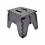 Folding Step Stool Foldable Plastic Kitchen Multi Purpose Small Black 1