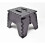 Folding Step Stool Foldable Plastic Kitchen Multi Purpose Small Black 2