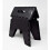 Folding Step Stool Foldable Plastic Kitchen Multi Purpose Small Black 3