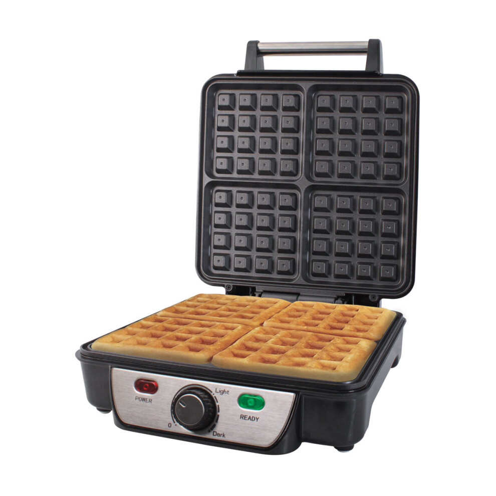 Quest 35940 Four Slice Deep Fill Waffle Maker With Non-Stick Coating