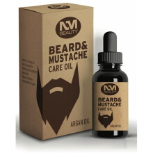 NMB Beard & Mustache Argan Care Oil – Forest Blend, Softens Beard, Adds Shine, Soothes Itch