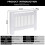 111cm Medium Radiator Cover MDF Slat Heating Grill Guard Top Shelf 8