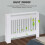 111cm Medium Radiator Cover MDF Slat Heating Grill Guard Top Shelf 9