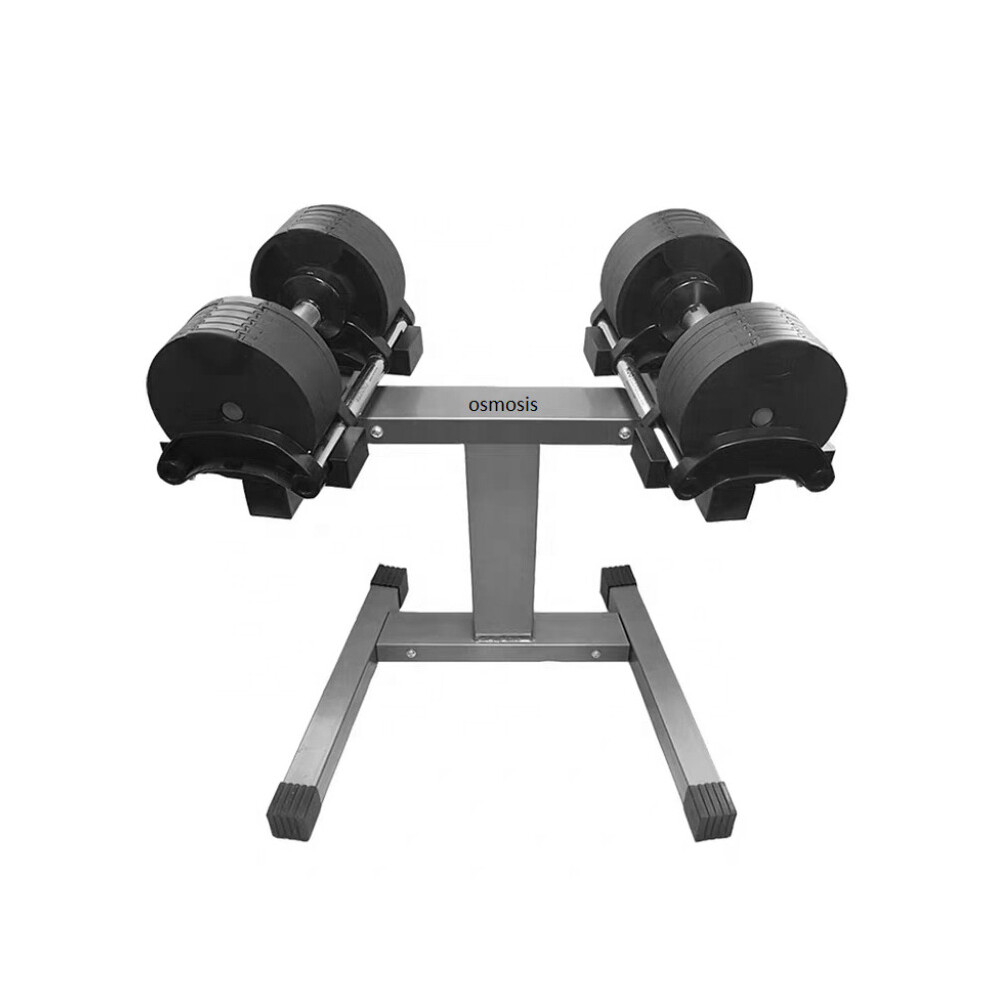 (2x32kg Adjustable Dumbbells & Rack) 2x 32KG Adjustable Dumbbells & Stand Rack home Gym