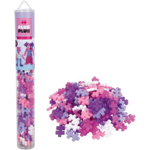 Plus Plus Glitter Colour Tube Mix 100Pcs