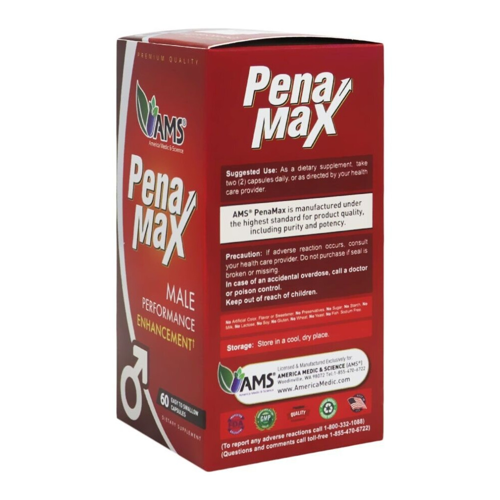 AMS PenaMax Capsules 60's, Improves Blood Flow