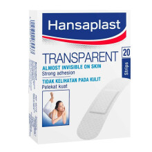 Hansaplast Transparent Strip 20's Strong Adhesion, Almost Invisible On Skin