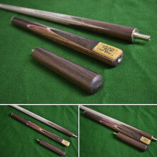 57 Inch Handmade Rare Gabon Zebrawood Ash Snooker / Pool Cue