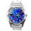 Silver Leather Round Watch for Butterfly Fans 1