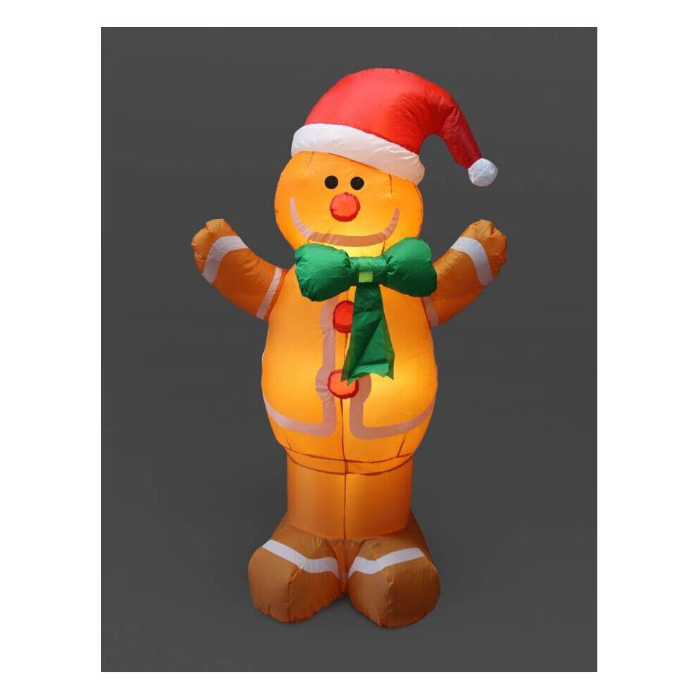 Snow Time 2.4M Inflatable Gingerbread Man Christmas Decoration Bm00320jtf