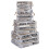 URBN Living 4pc Shabby Chic Wooden Storage Boxes Crates Nested MDF Rustic Box Set 1