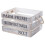 URBN Living 4pc Shabby Chic Wooden Storage Boxes Crates Nested MDF Rustic Box Set 3