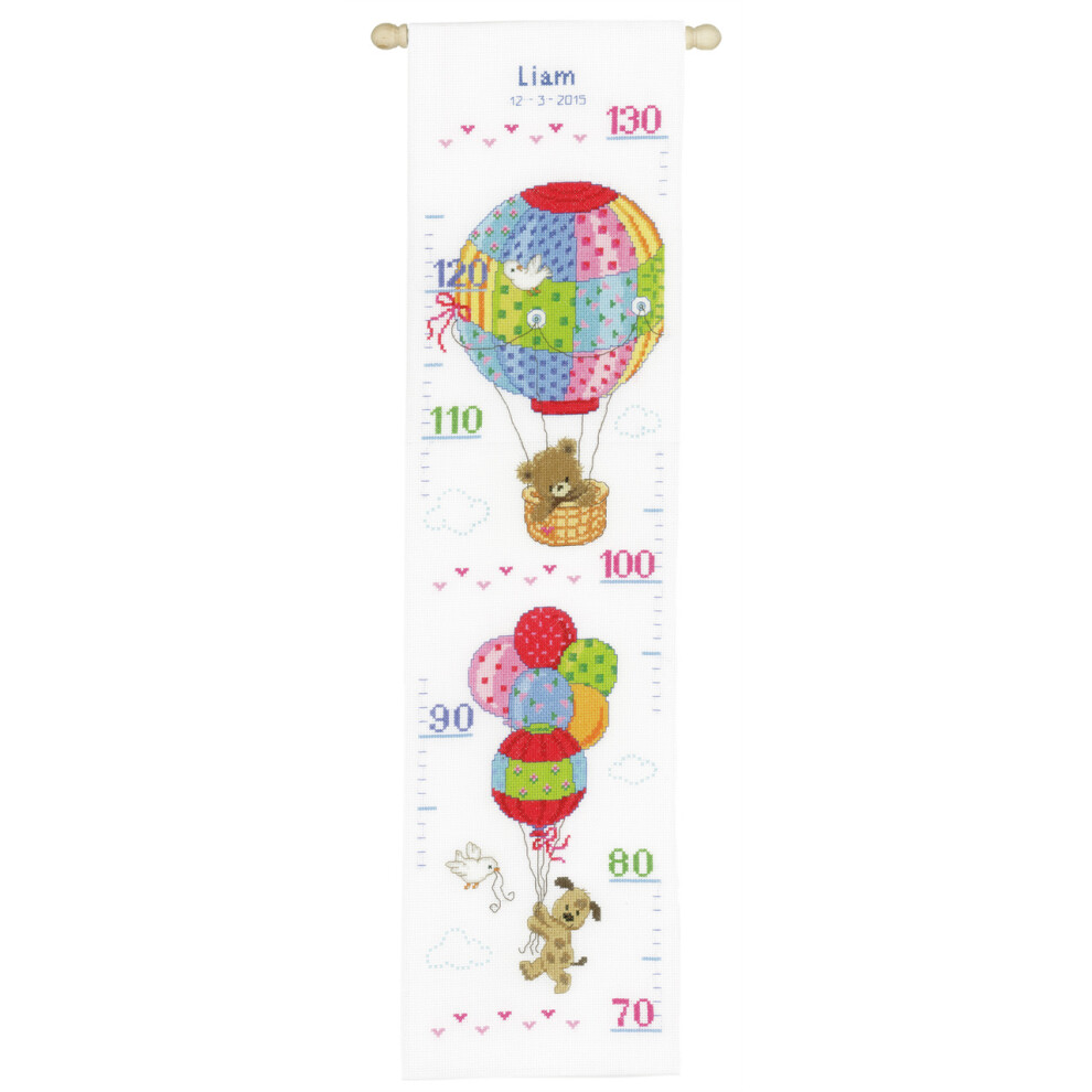 Height Chart Travelling Cross Stitch Kit Vervaco