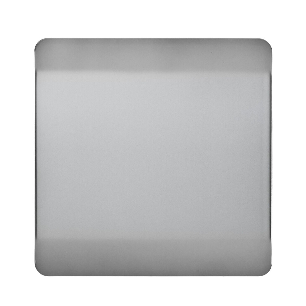 Trendi Artistic Modern Glossy Tactile Single Blanking Plate Stainless Steel