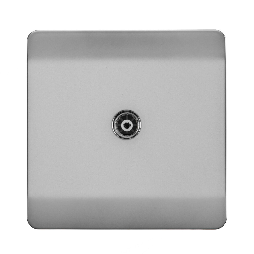 Trendi Artistic Modern Glossy Tactile Tv Socket Stainless Steel - Image 4