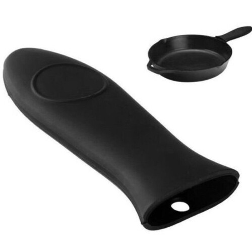(Black) Silicone Handle Grip for Cast Iron Skillets