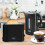 Quest Quest 34289 2 Slice Toaster with Variable Browning Control / Black 2