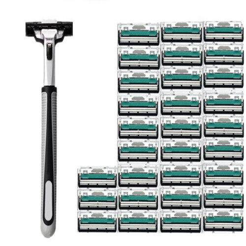 (30pcs+1*holder) 30pcs Razor Blades + 1 Handle
