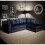 Furniture 786 (Right Hand, Charcoal) Luxury Cruise Corner Sofa- Studded Arms 3