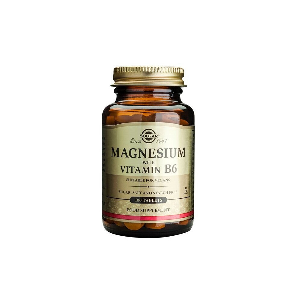 Solgar Magnesium With B6 Tablet 100's