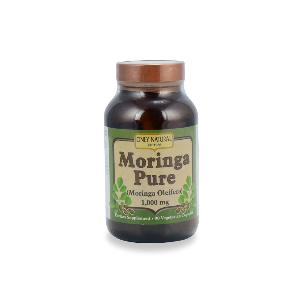 Only Natural Moringa Pure 1000 mg 90 Vegetable Capsules