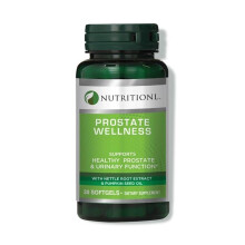 Nutritionl Prostate Wellness Softgels 30 Count Men's Health Supplement for Prostate Support Urinary Function and Daily Wellness