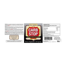 Only Natural Carb Stop 700 mg 60 Capsules Dietary Supplement for Carbohydrate Metabolism Weight Management and Digestive Support