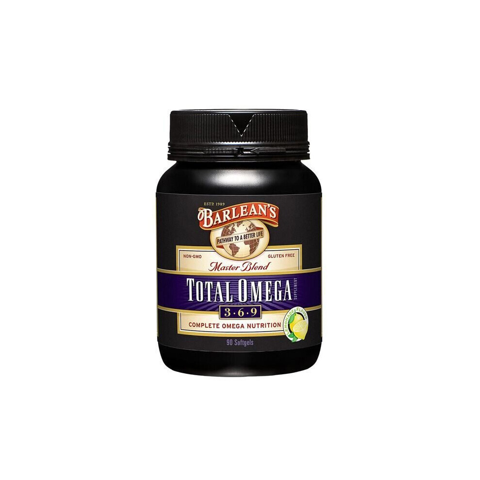 Barleans Total Omega Capsules 90 Count Omega 3 6 9 Supplement For Heart, Brain & Joint Support