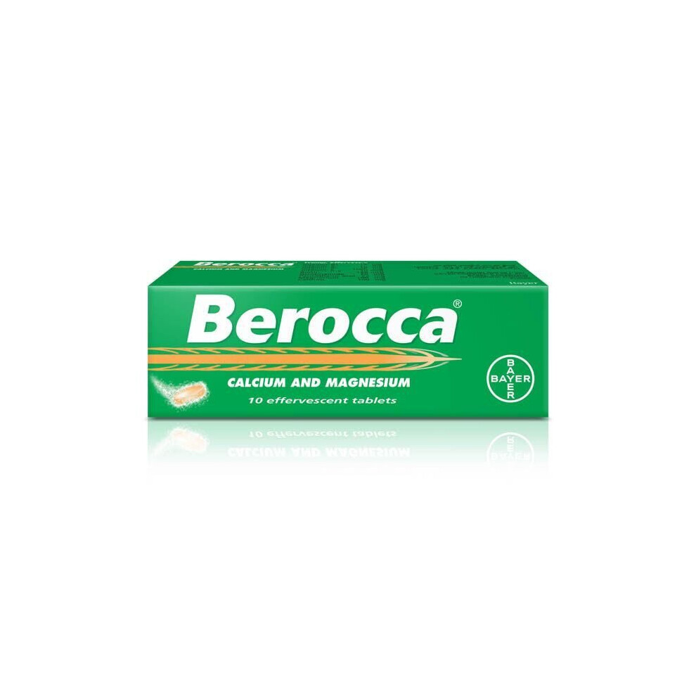 Berocca With Calcium & Magnesium Effervescent Tablets 10'S Size 10