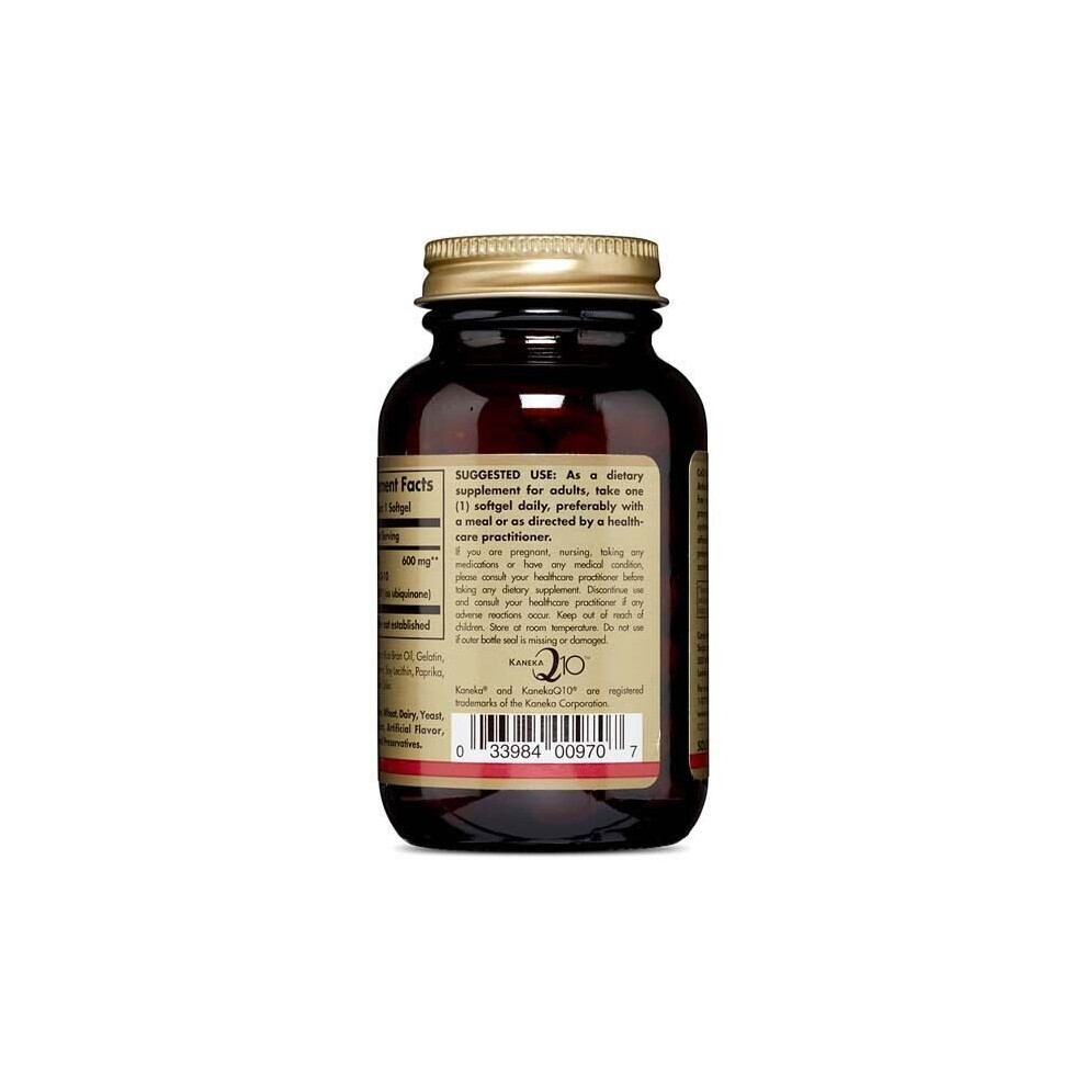 Solgar Megasorb Coq-10 600 Mg, 30 Softgels - Promotes Heart & Nervous System Health - Coenzyme Q10 Supplement