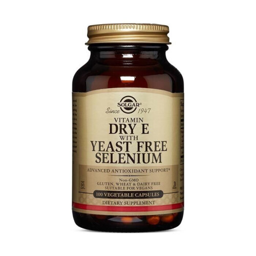 Solgar Solgar Vitamin E With Yeast Free Selenium 100's