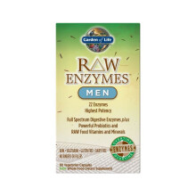 Garden of Life Raw Enzymes Men Digestive Enzyme Supplement for Healthy Digestion, Nutrient Absorption & Gut Support