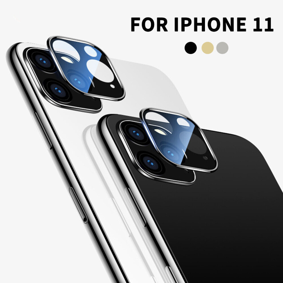(, For Iphone 11 Pro) Metal Anti-Fingerprint Phone Camera Lens Protective Cover For Iphone 11 Pro Max Golden 9424349321373
